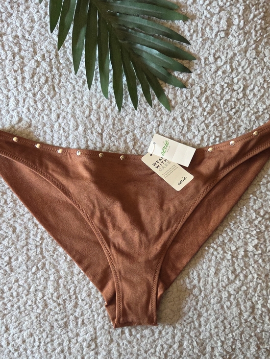aerie Other - NWT Aerie Happy Cheeks Suede Bikini Bottoms in Horizon